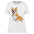 thumbnail image 1 of Cute Welsh Corgi Puppy Smiling T-Shirt Women -Image by Shutterstock Women T-Shirt, Female Small, 1 of 2