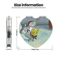thumbnail image 3 of Pofeuu SpongeBob SquarePants Miroir de Maquillage de Poche Portable Couverture en PU Miroir de Voyage Compact avec Verre Double Face Normal et Grossissant - Forme Ronde - Forme Cœur, 3 of 9