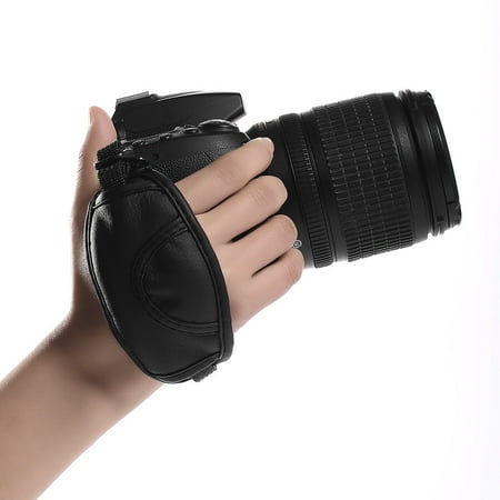 Canon Hand Strap - Camera Hand Strap PU Leather Hand Grip Anti stripping Wrist Strap For Canon 5D Mark III EOS Rebel T5i T4i T3i T3 60D 70D 7D Digital SLR Camera