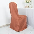 thumbnail image 6 of BalsaCircle 100 Terracotta Solid Polyester Banquet Chair Covers Slipcovers Party Linens, 6 of 8