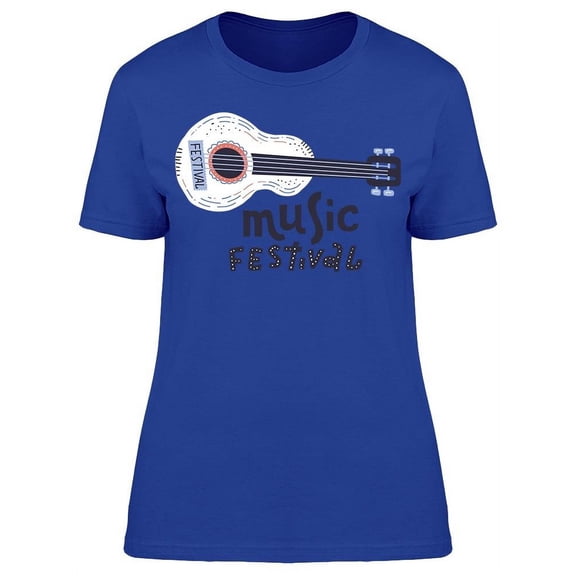 Music Festival Acoustic Guitar T-Shirt Women -Image by Shutterstock, Female 3X-Large