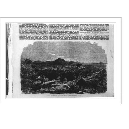 Historic Print, [Gen. Wm. Walker's Exp. in Nicaragua] City of Leon, capital of Nicaragua, 16" x 20"