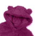 thumbnail image 3 of Children Hooded Fleece Jumpsuit with Bear Ears One Piece Outfit for Infant Newborn Boys Girls Full Body Pajamas Zip Up Sleepwear, 3 of 4