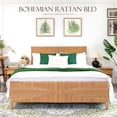 thumbnail image 3 of brafabhome Hand-Woven Full Bed Frame with Headboard and Footboard, No Box Spring Needed, 1000lbs, 3 of 9