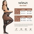 thumbnail image 5 of Manzi Women's Plus Size Oil Shiny Pantyhose 15D Shimmer Silky Tights High Waist Stockings 2 Pairs, 5 of 7