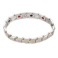thumbnail image 2 of Pulsera Magnética, Pulsera De Salud De Acero Inoxidable Para Hombres, Imán Ajustable 4 En 1 Para Regalo De Cumpleaños, Regalo De Navidad, Mujeres Y Hombres Amonsee Stainless Steel Bracelet, 2 of 8