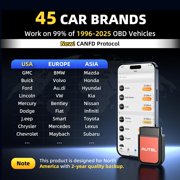 Autel AP2500E OBD2 Scanner Bluetooth Code Reader All-System Diagnoses Code Read/Clear, Check Engine Light, CAN FD, 5 Hot Resets for Android/iOS