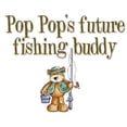thumbnail image 2 of CafePress - Pop Pop's Future Fishing Buddy Infant Creeper - Baby Light Bodysuit, Size Newborn - 24 Months, 2 of 4