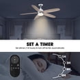 thumbnail image 6 of James Allan BOCFA97556CH 52" 5 Blade Indoor Led Ceiling Fan - Chrome, 6 of 7