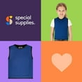 thumbnail image 3 of Special Supplies Weighted Vest for Kids – 6 Adjustable Weight Pockets, Sensory Compression Vest – Breathable Calming Support for Home and School (X-Small, Blue), 3 of 10