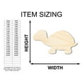 thumbnail image 2 of Unfinished Wood Turtle Shape - Craft - up to 46" DIY 20" / 1/8", 2 of 4