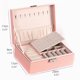 thumbnail image 4 of Joyero de Cuero PU Likrtyny Caja Organizadora Joyas 2 Capas Estuche Rosa, 4 of 9