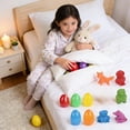 thumbnail image 5 of Prefilled Easter Eggs with Toys,12pc Fillable Easter Eggs and Fake Bug Toys Set Bulk,Colorful Bright Empty Plastic Easter Eggs Basket Stuffers Fillers for Egg Hunt Easters Party Favors Surprise Gift, 5 of 6
