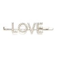thumbnail image 1 of Kleinfeld Mujer Novia 'Love' Bachelorette Crystal Hair Bobby Pin Love Crystal/Rodio Talla única, 1 of 4