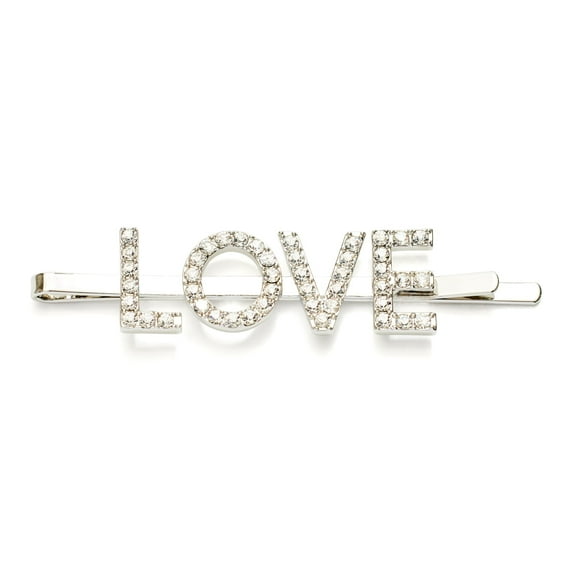 Kleinfeld Mujer Novia 'Love' Bachelorette Crystal Hair Bobby Pin Love Crystal/Rodio Talla única