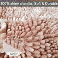 thumbnail image 2 of Civkor Bathroom Rugs,Non Slip Bath Mats Set 2 Pieces 31x20 and 24x16Inch,Chenille Washable,Quick Qry,Pink, 2 of 8