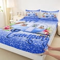 thumbnail image 3 of Homewish Happy Camping Full Size Sheets,Camper Theme Bed Sheets,Rustic Flower Floral Sheet Sets For Children,Microfiber Bedroom Decor,4 Pieces, 3 of 7