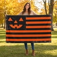 thumbnail image 7 of ShengapQ Halloween Decorative Flag, Pumpkin Flag, Outdoor Yard Decor, Spooky Seasonal Flag, Waterproof Polyester Flag with Grommets, Halloween Garden Decoration, 59×36in, 7 of 7