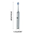 thumbnail image 2 of VALSEEL Fully Automatic Sound Wave Electric Toothbrush Couple Set Adult Whitening Male and Female Student Party Soft Bristle Toothbrush Rechargeable Version 6PC Brush, 2 of 2