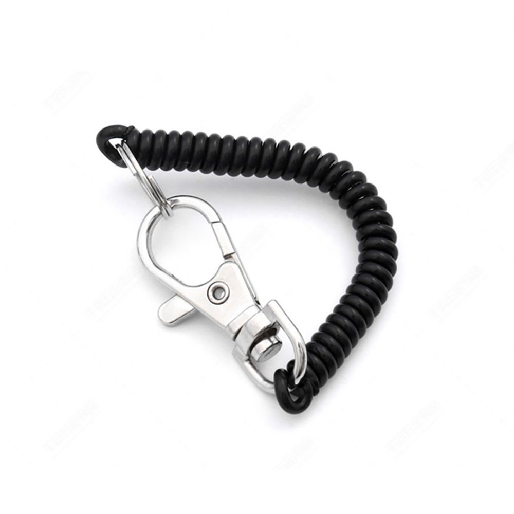 Colorful Stretch Keychain Stretchable Plastic Coil Wrist Rope Key