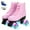 Pink + Flashing Wheels, variant on EONROACOO Pink Roller Skates for Girls Boys, Light up Wheels Teen Kids Skates,Youth 1