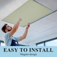 thumbnail image 6 of Sage Green Fluorescent Light Covers, Farmhouse Sage Green Decor Magnetic Light Covers for Ceiling Lights, Fluorescent Ceiling Shade Filters for Classroom Bedroom Office 4x2Ft x 4PCS, 6 of 8
