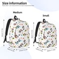 thumbnail image 3 of Naloa happy new year Raccoon Canvas Backpack for Men Women Rucksack Casual Travel Daypack College Tote Satchel Bookbag for Teens-Small, 3 of 7