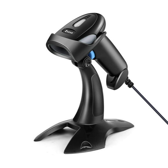 Eyoyo EY-019Y Lecteur de Code-Barres Filaire USB 1D 2D avec Support Portable