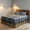 L Gray King Size, variant on AuroraX Bed Sheet Set California King with 2 Pillowcase Purple Fitted Sheets Cal King Size