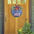 thumbnail image 5 of Harlier Happy 4th of July Patriotic Door Decorations, Independence Day Door Sign Patriotic Wreaths for Front Door, Memorial Day Decor Outdoor Wall Art for Porch Wall Window Decor, 5 of 6
