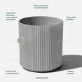 thumbnail image 2 of Veradek Mason Series Demi 20" Planter Grey, 2 of 9