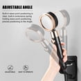 thumbnail image 2 of ADDHAT 2-Pack Black ABS Shower Fixing Base with Built-In Endurance Spring for Bathroom Installation, 2 of 7