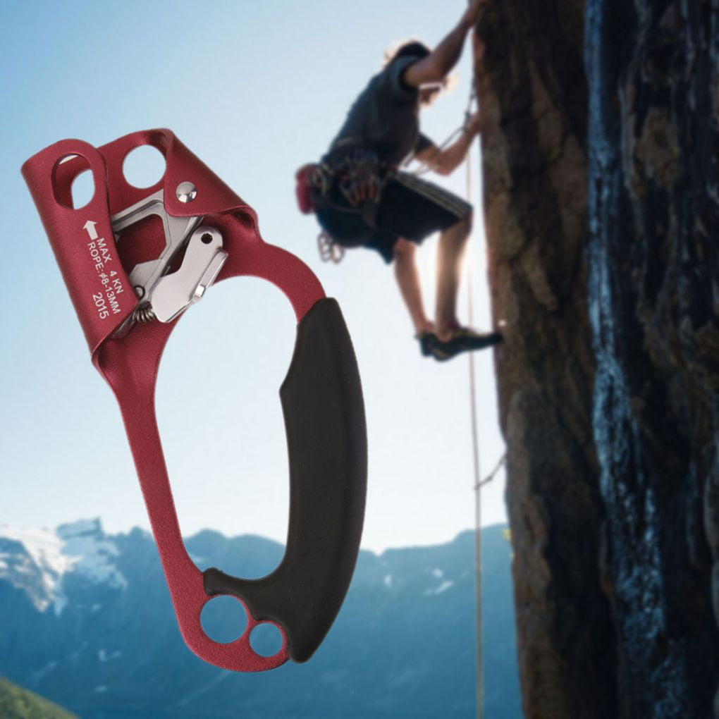 4KN   Outdoor Tree Rock Climbing Right/Left Hand Ascender for 8-13mm Rope 