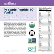 Kate Farms Organic Pediatric Peptide 1.0 Nutrition Formula, Vanilla, 8.45 fl oz (12 Pack)