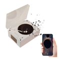 thumbnail image 4 of Vintage Leather CD Player Two-Way Bluetooth 5.0 Built-In Speaker Portable Rechargeable ,Multi-Functional, 4 of 6