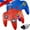 Blue+Red, variant on LUXMO Classic N64 Controller, Wired N64 Gamepad Controllers with Upgraded Joystick for N64 Video Game Console N64 system