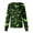 Green_0032_#A16, variant on Homozy Women Halloween Scrub Jacket Long Sleeve Button Down Scrub Jackets with Pockets Snap Front Loose Fit Nurse Graphic Scrub Light Purple 4XL