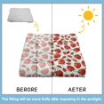 thumbnail image 6 of Fruity Strawberry Pillow&nbsp;– 22x22 Inch Large Meditation Cushion, Dutch Velvet, Cute Red Berry Design for Yoga, Tatami & Home Decor, 6 of 7