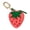 Pink, variant on 2.56 x 2.17 Inch Strawberry Fruit Bag Charm Cute Mini Coin Purse Keychain,Mini Leather Coin Pouch Change Purse for Backpack Decoration,Coin Strawberry Wallet Gifts for Girl Women