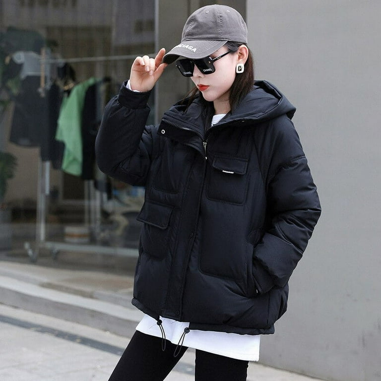 DanceeMangoo Winter Jacket Women Korean Short Coat Women Clothing hooded  Coats and Jackets for Women Loose Parkas abrigos mujer invierno 