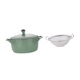 thumbnail image 3 of Tarro para manteca de cerdo, olla para ensalada, portátil, con asa doble, fácil de limpiar, caja bento, tazón para cereales para dormitorio, hogar, Verde, 3 of 8