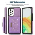 thumbnail image 2 of Nalacover Wallet Crossbody for Samsung Galaxy A53 5G Phone Case with Lanyard Strap Credit Card Holder, PU Leather Protective Handbag Purse Kickstand Bling Diamond Cover Women Girl, Purple, 2 of 10