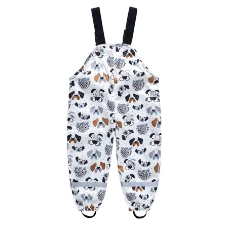 

New Year New You 2022! on Clearance Hesxuno Childs Cartoon Sling Rain Pants for Baby Boys Girls Play Water Assault Pants Baby Girl