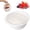 White, variant on 2 In 1 Kitchen Colander Set with Bowl Strainer, Plastic Fruit Vegetable Colander Double Layer Washing Basket, BPA Free, Space Saving, for Home Cooking Families Meal Preparation Kitchen