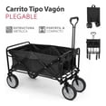thumbnail image 5 of Carrito Vagón Multifuncional Plegable Compacto Negro AEIOU, 5 of 5