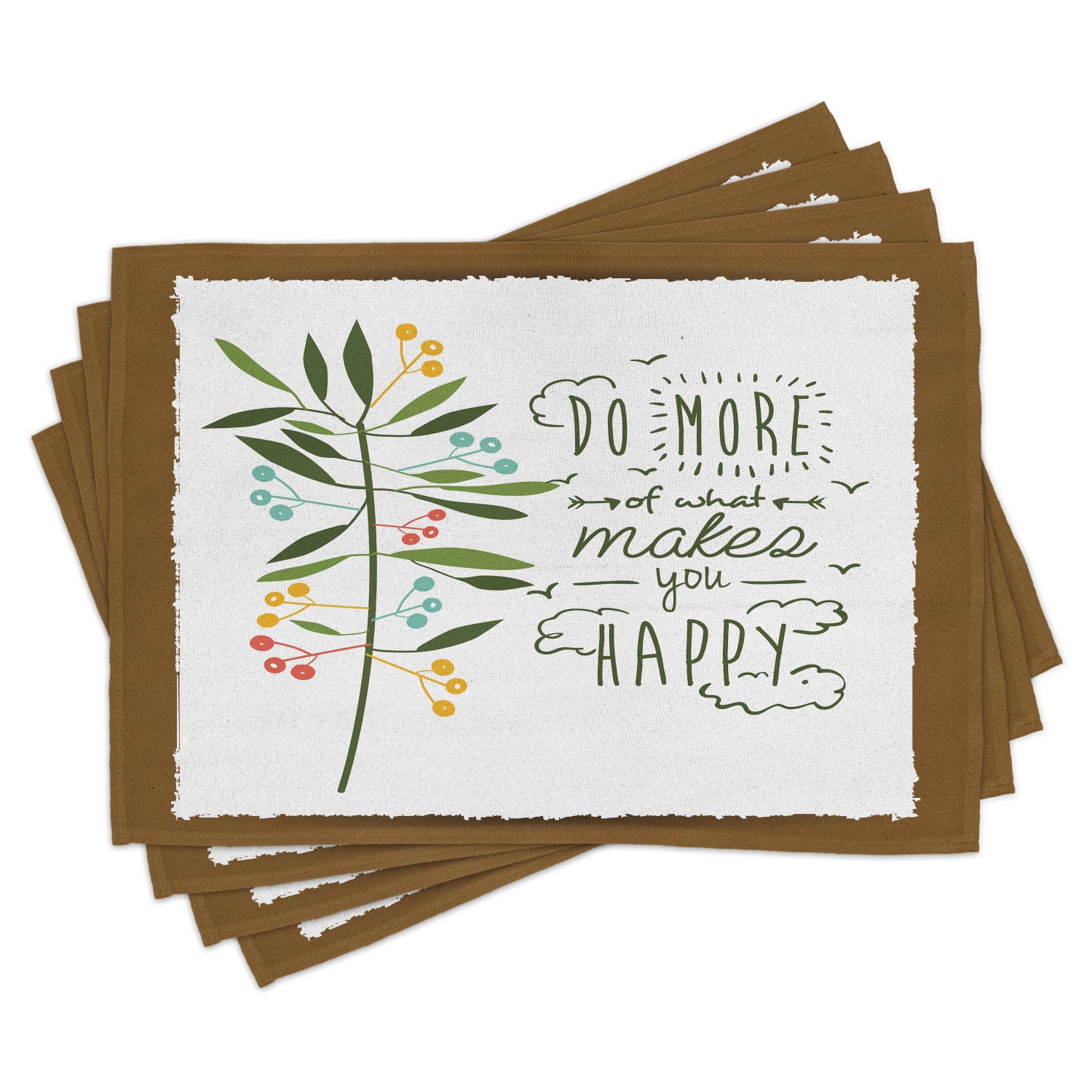 Quotes Placemats Set of 4 Progress Ideas Design Ideology Mindfulness
