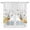 White, variant on Swag Valance Curtains for Windows, Daisy Spring Floral Light Filtering Kitchen Curtains with Rod Pocket, Farmhouse Botanical Bees Elegant Window Treatment Valances for Living Room, 36x63 - 2 PCS