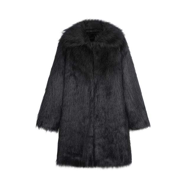LOVZFMLL Jackets for Men's Winter New Style Long Sleeve Solid Color Turn Down Collar Warm Coat