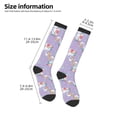 thumbnail image 2 of Fotbe Swan With Stars Calcetas Divertidas Estampadas para Hombre y Mujer, Calcetas de Algodón hasta la Rodilla para Caminar, Correr, Enfermería y Embarazo, 2 of 6