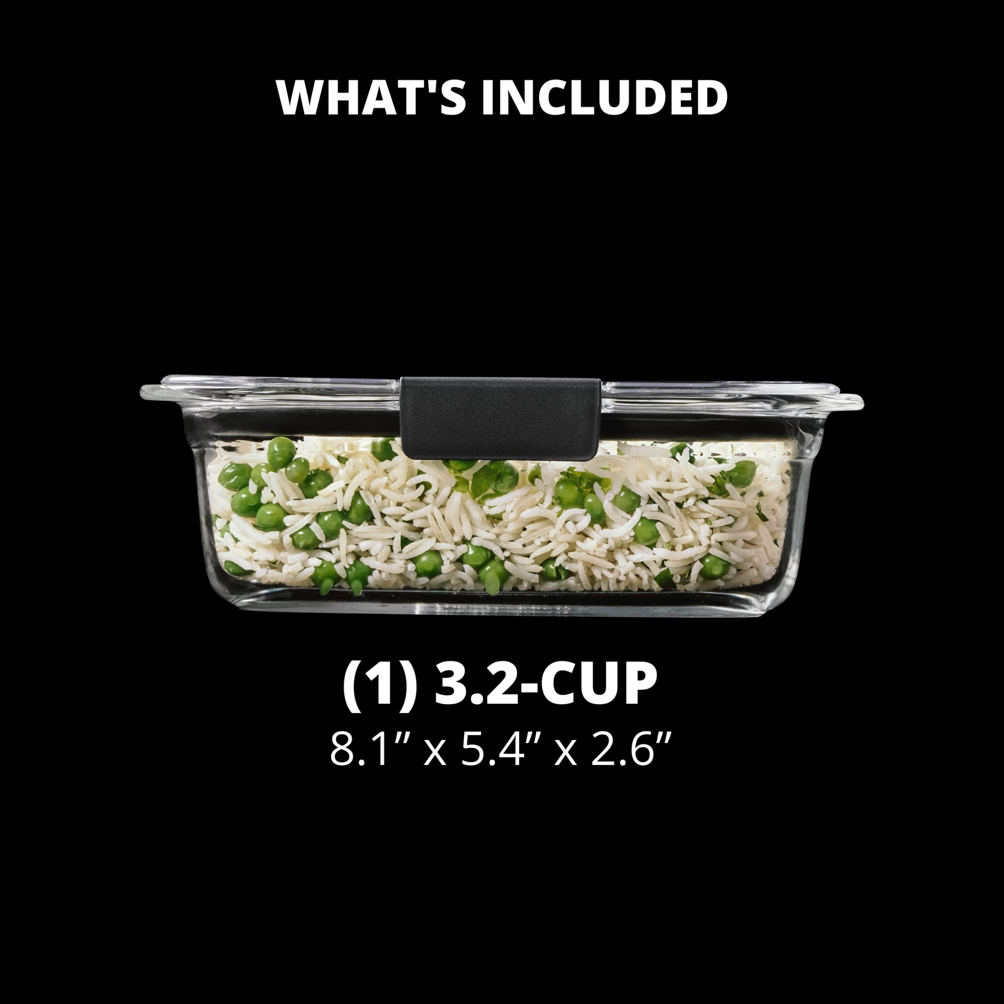 Rubbermaid Brilliance Glass Food Storage Container, 3.2 Cup photo 6